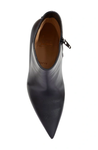 Christian Louboutin Pumppie Booty Leather Ankle Boots In Black