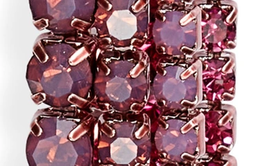 Shop Demarson Calla Electro Crystal Drop Front/back Earrings In Neon Rose