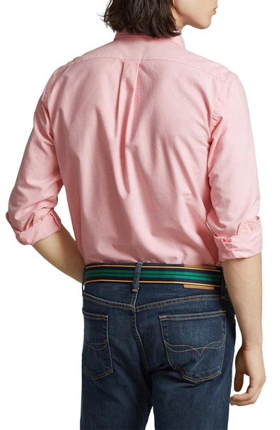 Polo Ralph Lauren Classic Oxford Button-down Sport Shirt In Pink