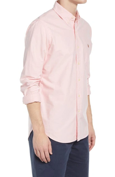 Polo Ralph Lauren Classic Oxford Button-down Sport Shirt In Pink