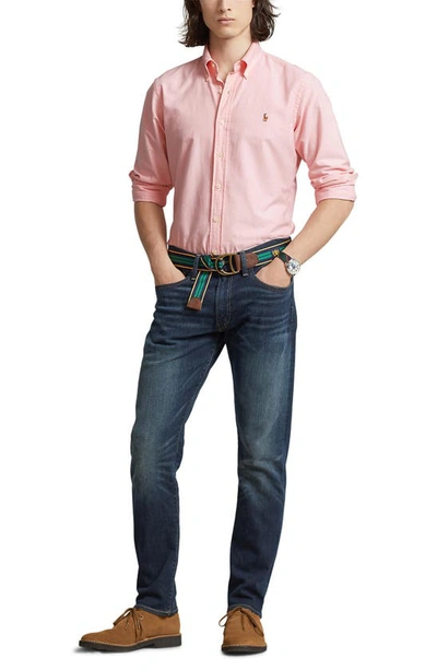Polo Ralph Lauren Classic Oxford Button-down Sport Shirt In Pink