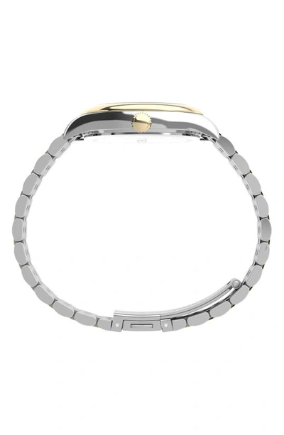 Shop Timex Legacy Day & Date Bracelet Watch, 36mm In Silver