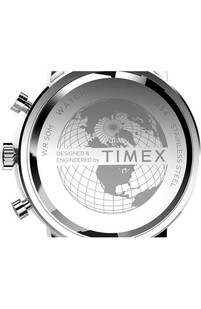 Shop Timex Midtown Chronograph Silicone Strap Watch, 40mm In Black
