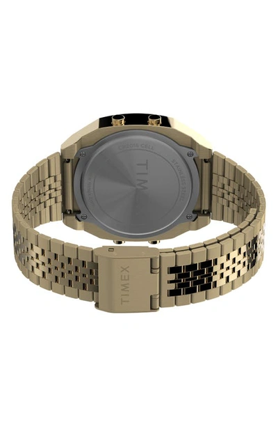 Timex Men's T80 Brass & Resin Digital Watch In Gold