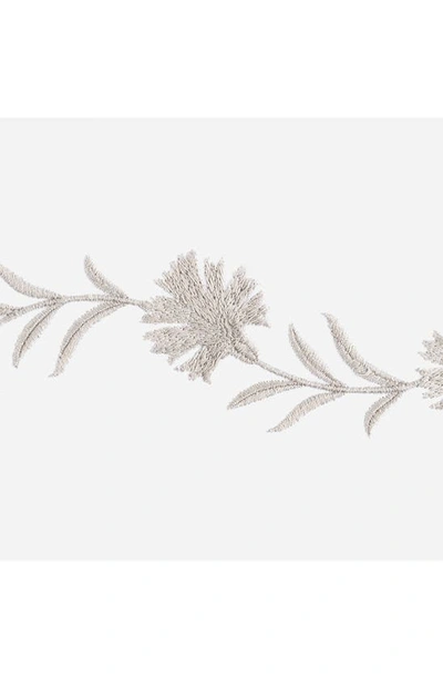 Matouk Daphne Floral Embroidered Count Sham In Dune