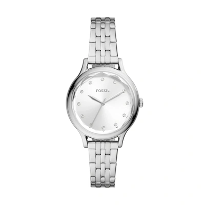 Shop Fossil Outlet Women's Laney Three-hand, Stainless Steel Watch In Silver