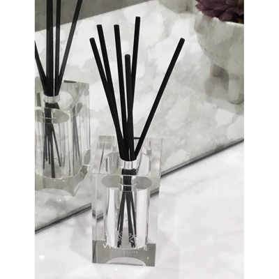 Shop Vivience Clear Square Reed Diffuser - "english Pear & Freesia" Scent In White