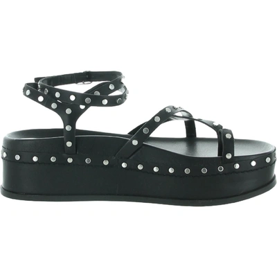 Shop Dolce Vita Welma Womens Leather Ankle Strap Flatform Sandals In Black