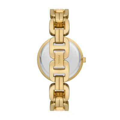 Fossil Women's Kerrigan Three-hand, Gold-tone Stainless Steel Watch In Gold