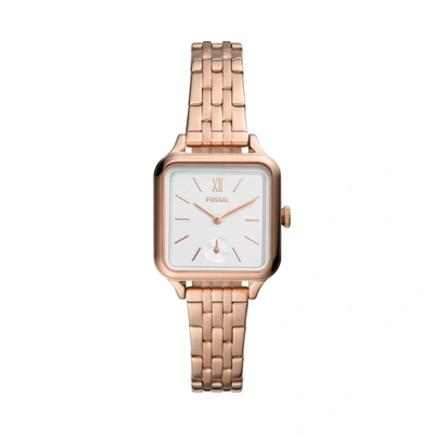 Shop Fossil Women's Colleen Three-hand, Rose Gold-tone Stainless Steel Watch