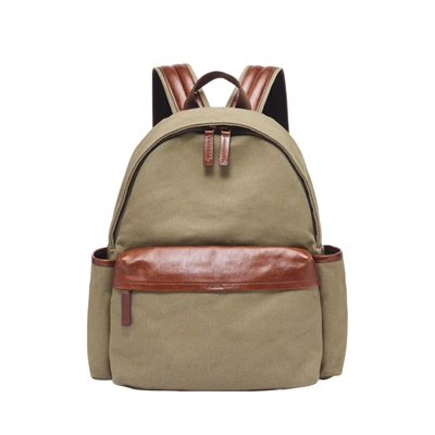 Fossil Men s Miles Cotton Canvas Backpack In Beige ModeSens