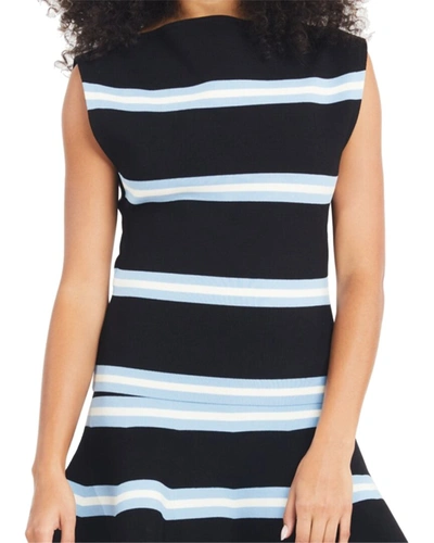 Tanya Taylor Women's Zanita Striped Knit Top In Black