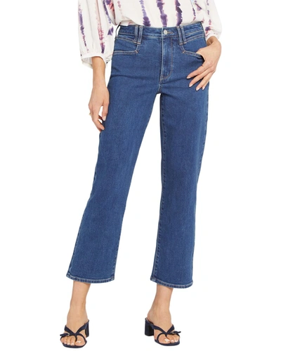Shop Nydj Bailey Relaxed Straight Ankle Jean In Blue