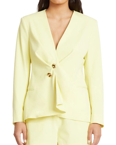 Shop Tanya Taylor Melita Jacket In Yellow