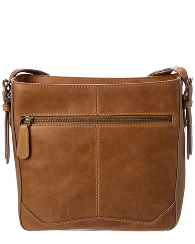 Shop Frye Maddie Leather Messenger Bag In Brown