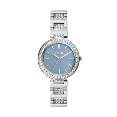 Shop Fossil Women's Karli Three-hand, Stainless Steel Watch In Silver