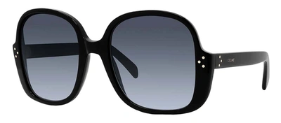 Shop Celine Cl 40158 I 01b Oversized Square Sunglasses In Grey