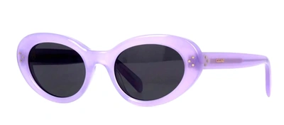 Celine Cl 40193 U 78a Oval Sunglasses In Grey