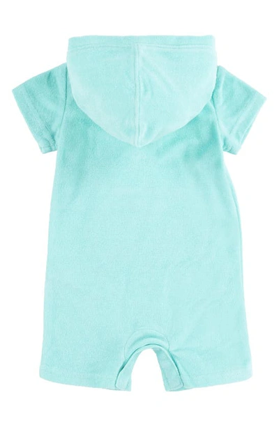 Hurley Kids' Icon Hooded Romper In Aurora Green