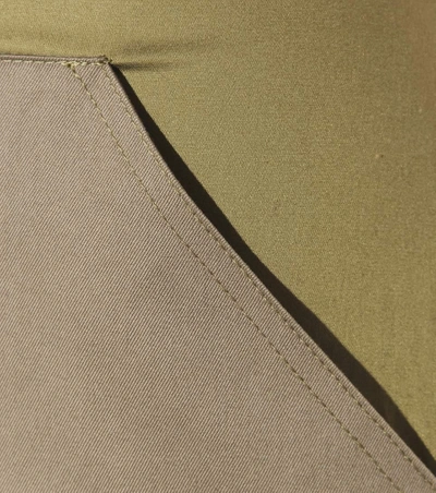 Shop Altuzarra Kent Cotton Skirt In Green