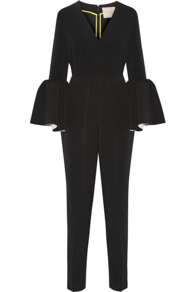 Roksanda Margot Bell Sleeve Jumpsuit In Black
