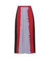 VALENTINO Pleated silk skirt,P00150245