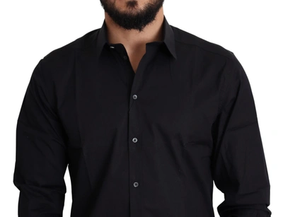 Dolce & Gabbana Elegant Black Formal Cotton Shirt In Black