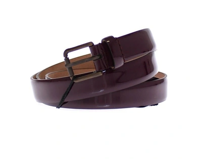 Shop Dolce & Gabbana Elegant Purple Leather Women's Belt