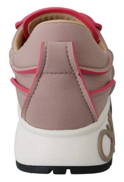 Shop Jimmy Choo Ballet Pink And Red Raine Women's Sneakers