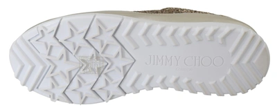 Shop Jimmy Choo Gold Leather Antique Monza Women's Sneakers