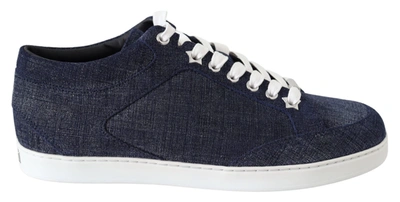 Shop Jimmy Choo Miami Blue Denim Women's Sneakers