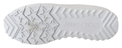 Shop Jimmy Choo White Leather Monza Women's Sneakers