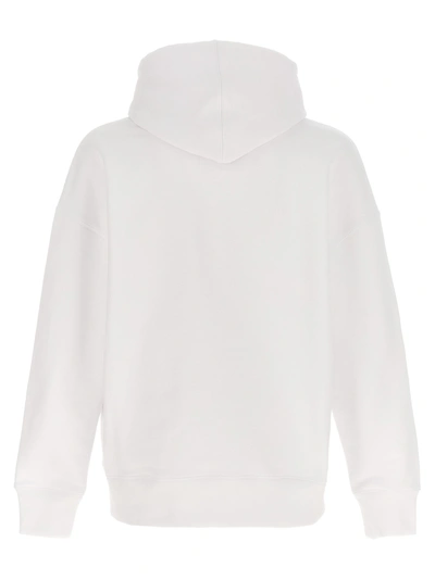 Shop Ami Alexandre Mattiussi Logo Embroidery Hoodie Sweatshirt White