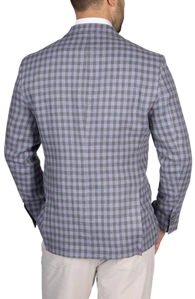 Tailorbyrd Textured Houndstooth Sport Coat In Lilac/ Grey