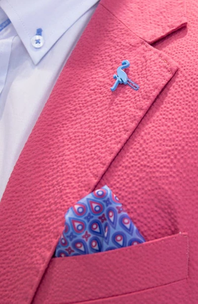 Tailorbyrd Modern Fit Solid Seersucker Sport Coat In Nantucket Rose