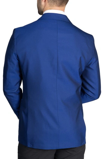 Tailorbyrd Textured Solid Sport Coat In Royal