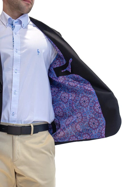 Tailorbyrd Textured Solid Sport Coat In Black