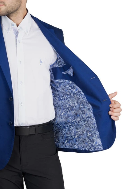 Tailorbyrd Textured Solid Sport Coat In Royal