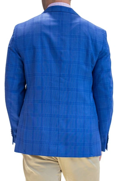 Tailorbyrd Modern Fit Tonal Shadow Plaid Sport Coat In Royal