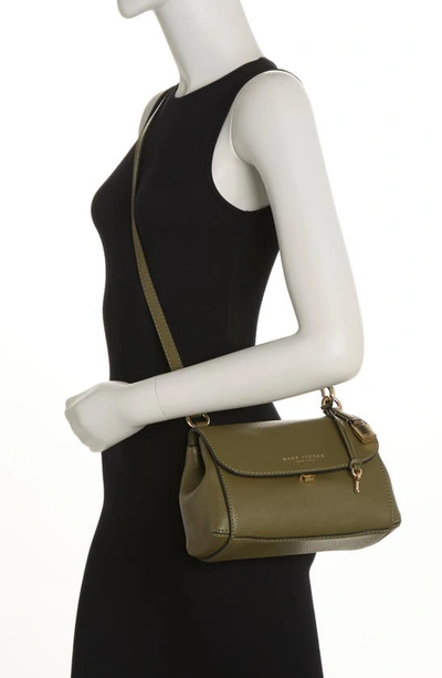Shop Marc Jacobs Mini Boho Grind Leather Shoulder Bag In Beech