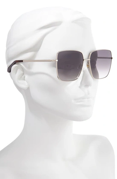 Shop Kate Spade Fenton 60mm Gradient Square Sunglasses In Dkhavana/ Brown Gradient