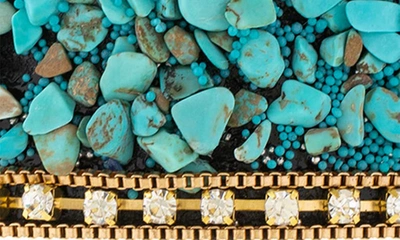 Saachi Beaded Bracelet In Aqua Blue