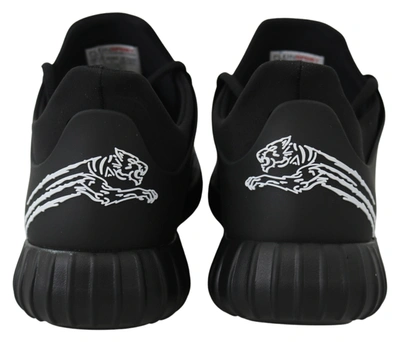 Plein Sport Black Polyester Runner Henry Sneakers In Black
