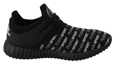 Plein Sport Black Polyester Runner Henry Sneakers In Black