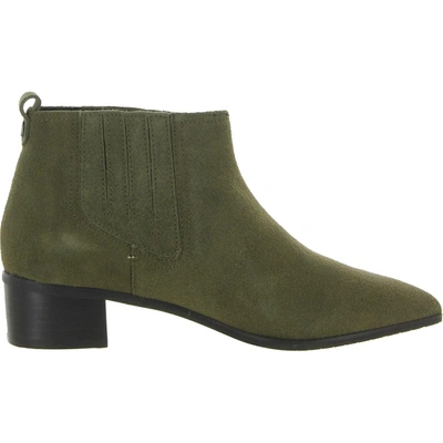 Nydj Gillan Womens Suede Pointed Toe Chelsea Boots In Pink