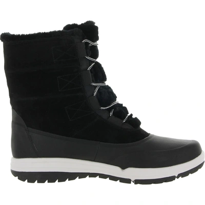 Shop Ryka All Access Womens Leather Lace Up Winter & Snow Boots In Black