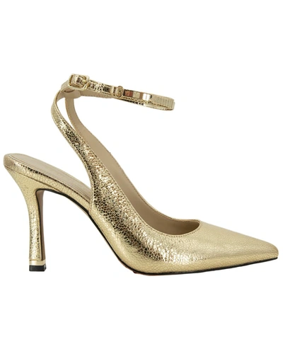Shop Kenneth Cole Romi Leather Pump In Gold