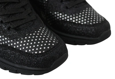 Shop Plein Sport Black Polyester Runner Jasmines Sneakers Women's Shoes