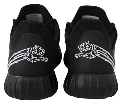 Shop Plein Sport Black Polyester Runner Henry Sneakers Men's Shoes