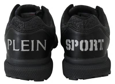 Shop Plein Sport Black Polyester Runner Jasmines Sneakers Women's Shoes